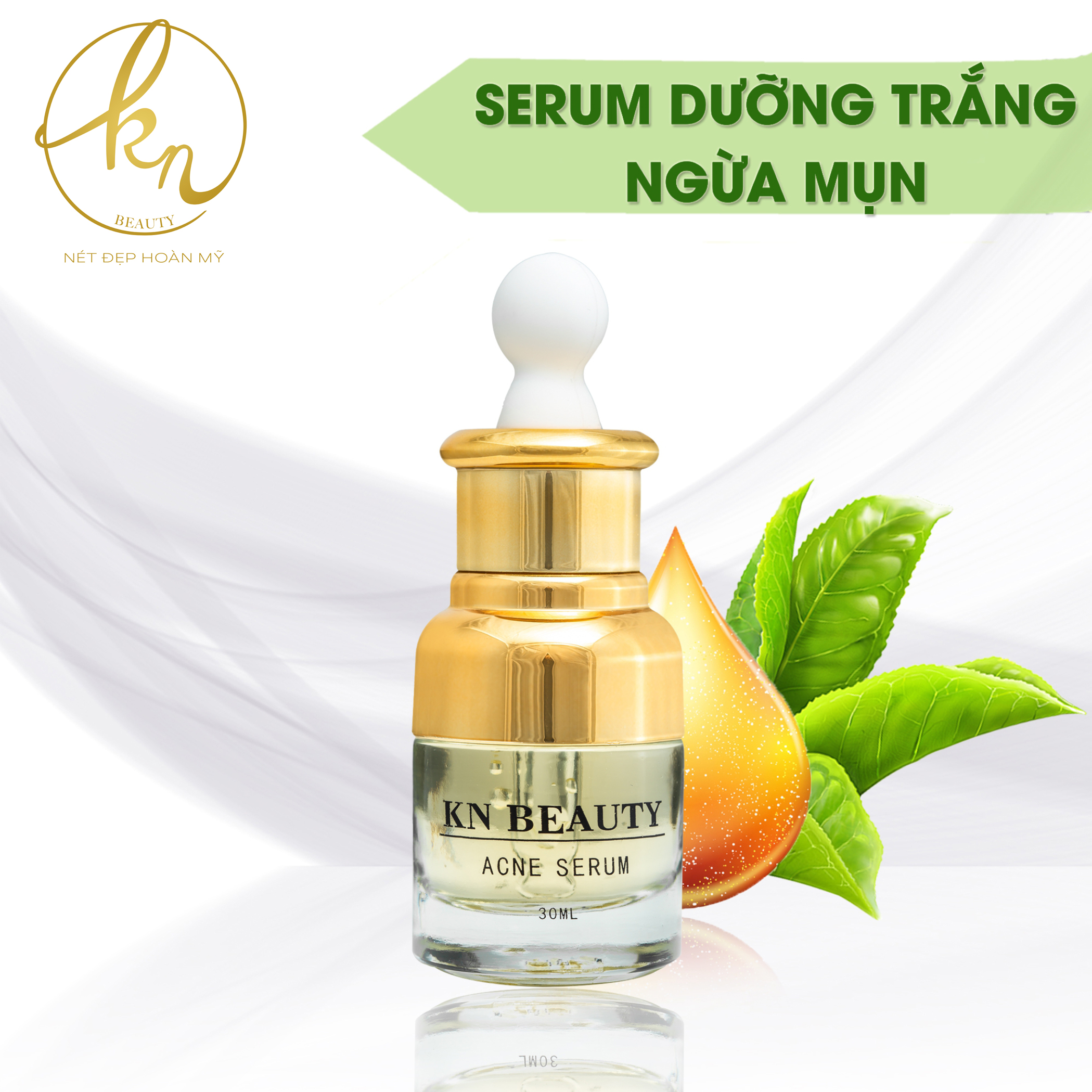 [Hcm]Serum Dưỡng Trắng Da – Tri Mụn Kn Beauty 30Ml