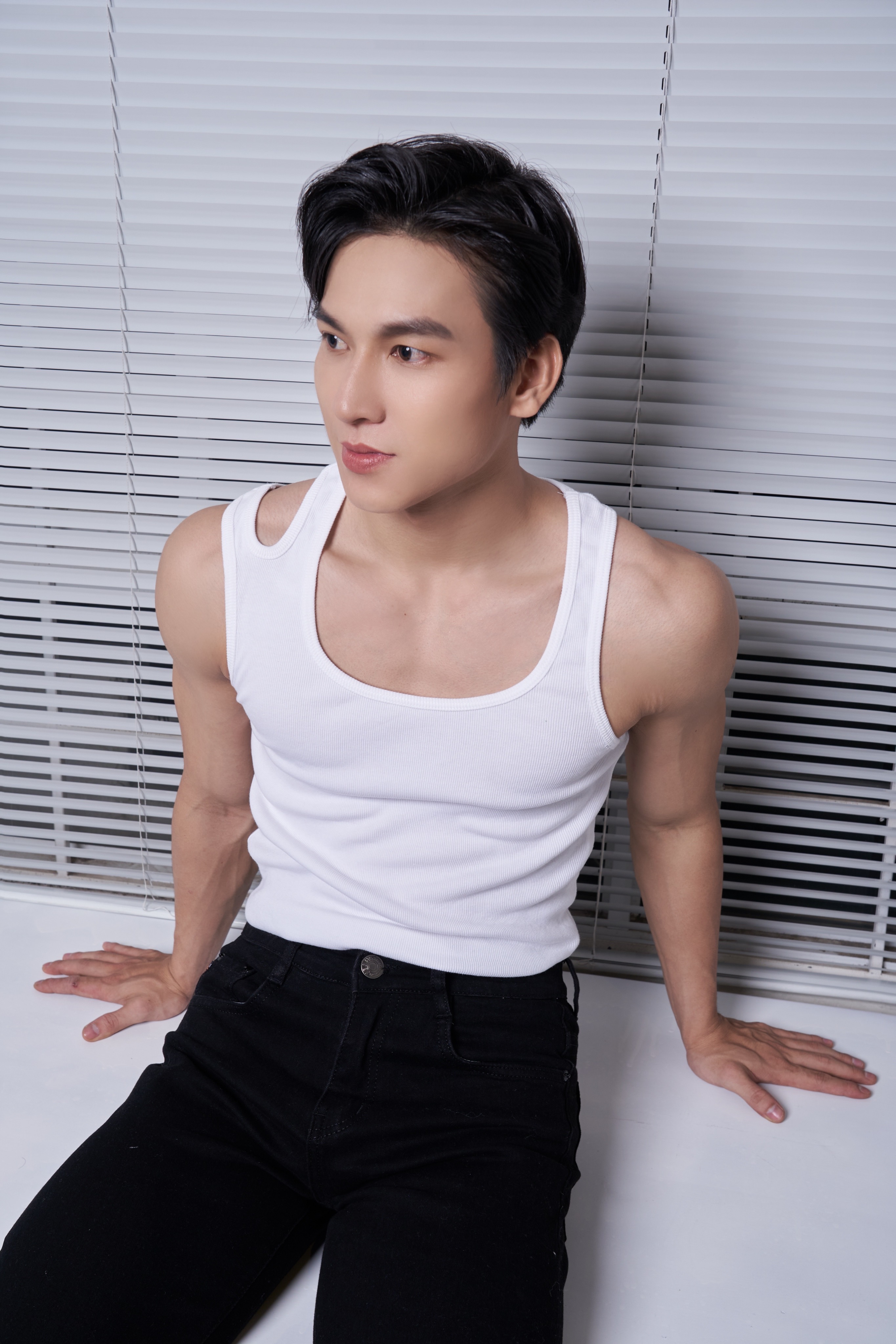 Áo Thun Ba Lỗ Tank Top Nam Khoét Vai Cổ Vuông Nhiều Màu Cotton Gân Thương Hiệu Mr Twins