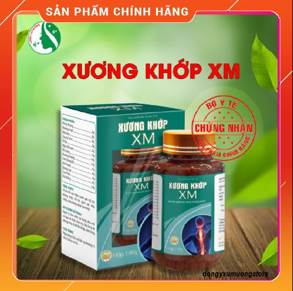 Viên Uống Bổ Trợ Xương Khớp Xm Tặng Kèm Hộp Cao Xoa Bóp Xm