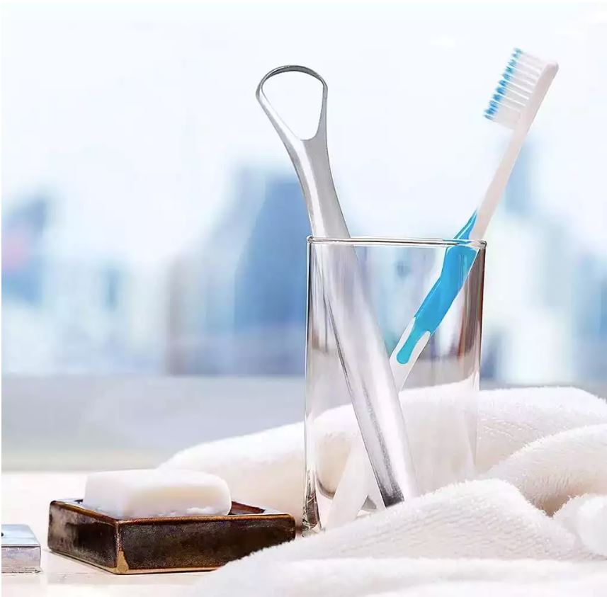 [HCM]Dụng cụ cạo lưỡi bằng thép không gỉ 304 – Bộ dụng cụ nha khoa – Bộ dụng cụ làm sạch răng miệng #1