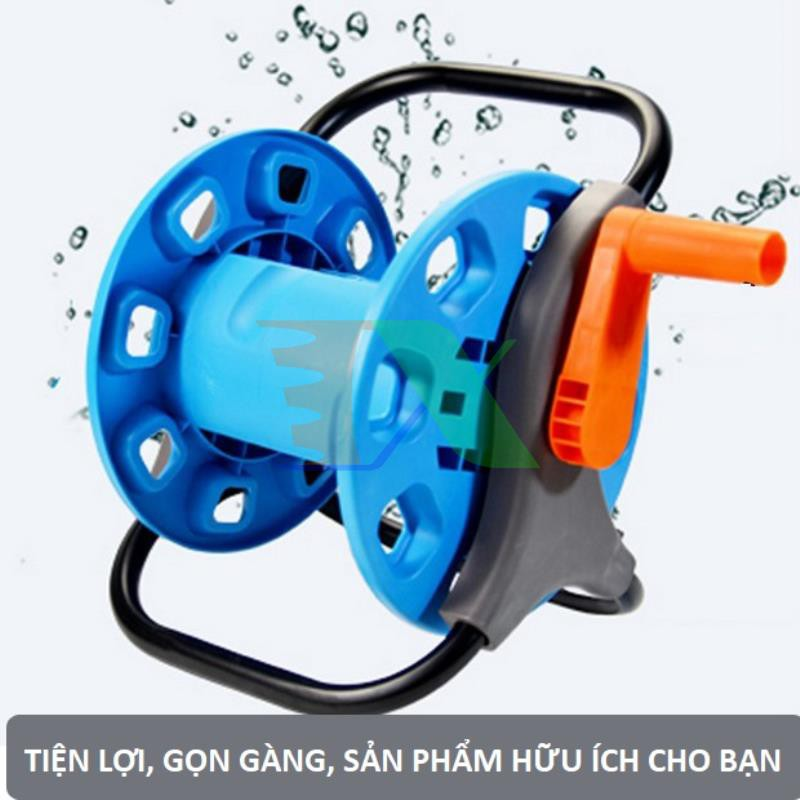 Bộ cuộn ống tưới Bộ khung lô cuốn dây tưới AK-801 lô cuốn dây rulo cuộn ống nước 20m dây 16mm giá tố