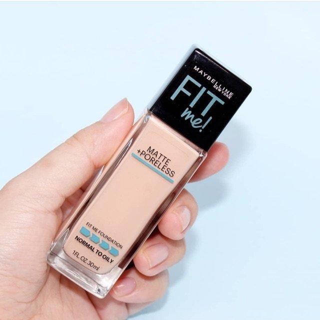 [2 Bản Full/Mini] Kem Nền Lì Tự Nhiên Maybelline Fit Me Matte Poreless Foundation 30Ml 4.9