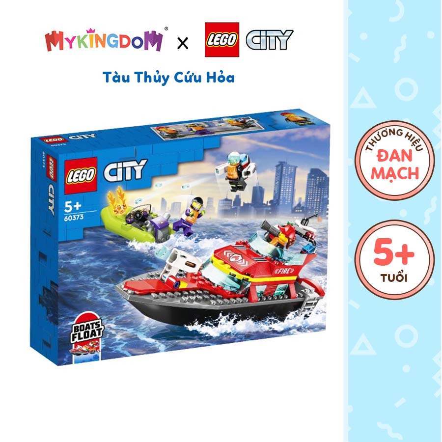 Đồ Chơi Lắp Ráp LEGO City Tàu Thủy Cứu Hỏa 60373 (144 chi tiết)
