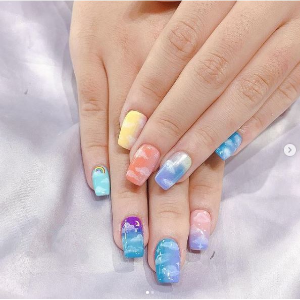 Nailbox Sky Rainbow - Móng Úp Thiết Kế - A82