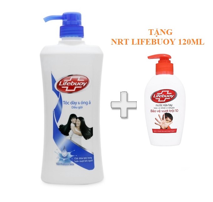 [Hcm]Dầu Gội Lifebuoy Tóc Dày Và Óng Ả - 640G (Tặng)