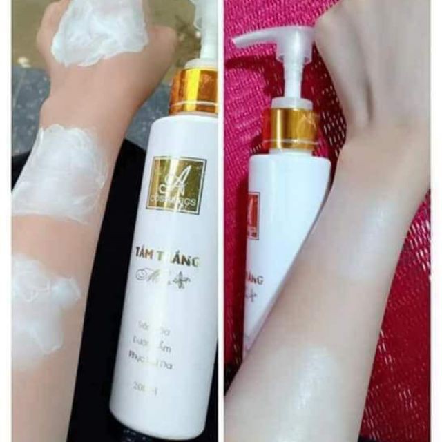 Tắm Trắng Mềm A Cosmetic 200Ml Siêu Trắng Da Không Ăn Nắng