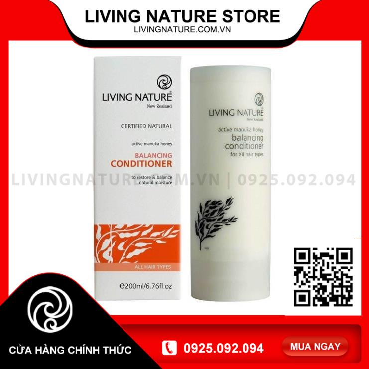 Dầu Xả Phục Hồi Tóc Dưỡng Ẩm Living Nature Balancing Conditioner 200Ml