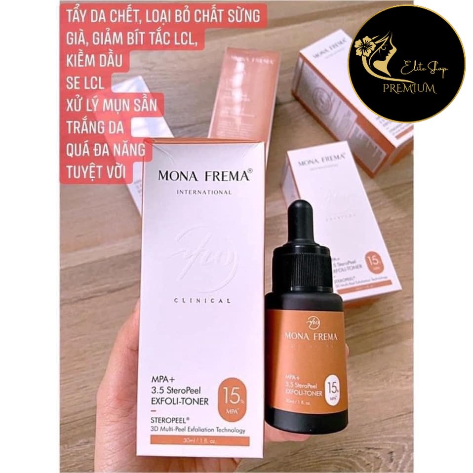 Dung dịch tẩy da chết hoá học MONA FREMA MPA MANDELIC + PYRUVIC ACID 15% 30ml