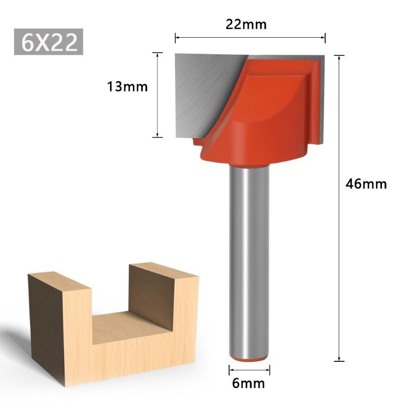 Mũi phay CNC lấy nền gỗ thẳng mũi soi mặt bàn vuông dao phẳng vét đáy ĐỎ MSVD-DO