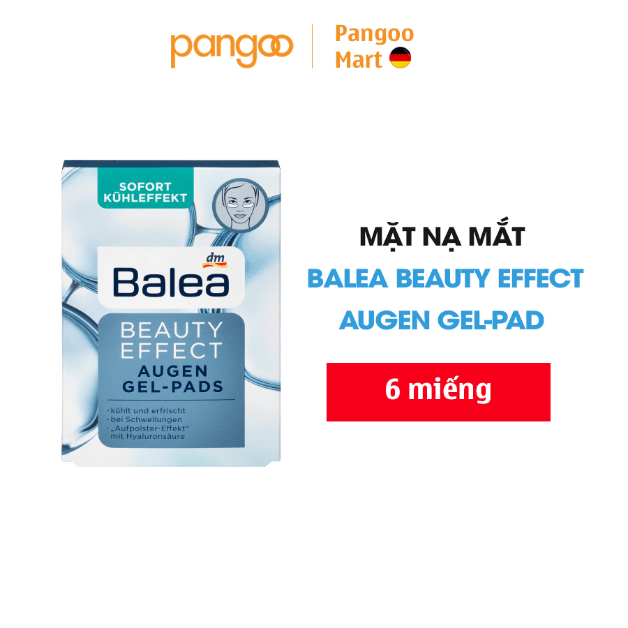 [Hcm]Miếng D&Aacuten Mặt Nạ Mắt Balea Beauty Effect Augen Gel - Pad (6 Miếng) - Đức