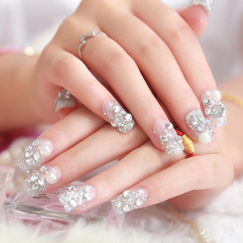 Hộp 24 Móng Tay Giả Nail Giả Móng Giả A2 (Keo Sẵn Sau Các Móng Tay )