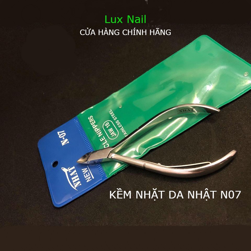 Kìm nhặt da Nhật N07  kềm cắt móng vuông trắng bán nguyệt nhặt da chết