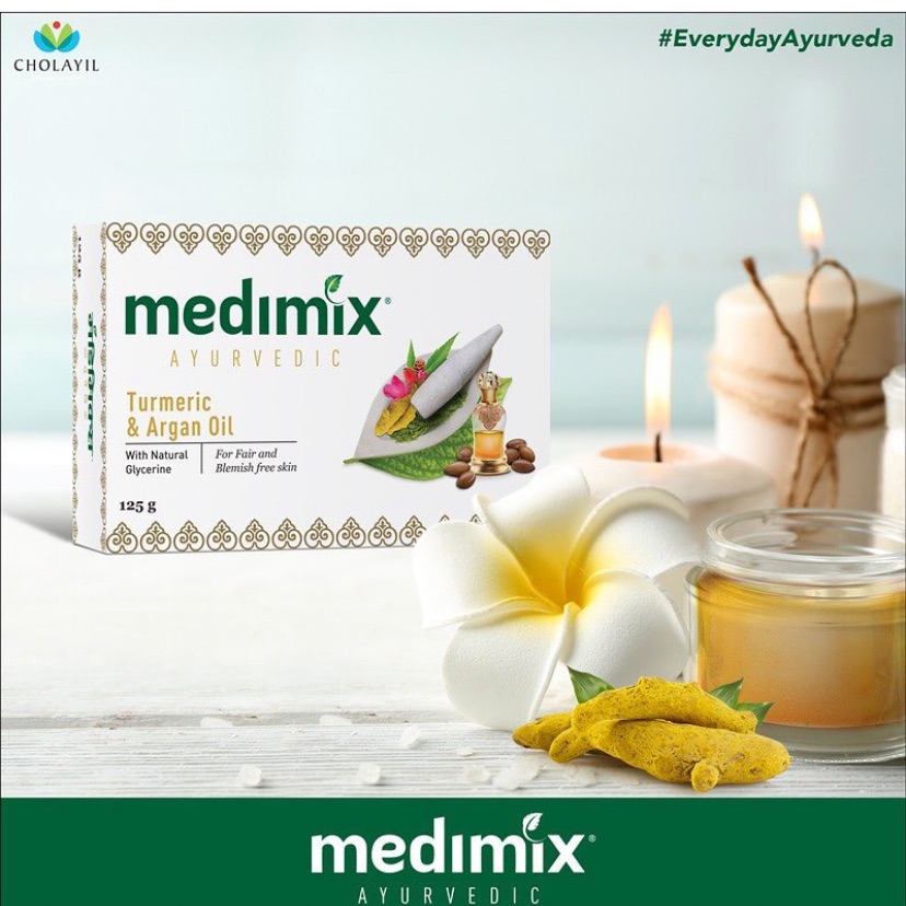 BÁNH XÀ PHÒNG MEDIMIX NGHỆ & DẦU ARGAN SÁNG DA ẤN ĐỘ 125G