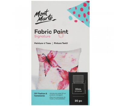MÀU VẼ VẢI MONT MARTE BỘ 8/12/20/24/36 MÀU X 20ML (FABRIC PAINT SIGNATURE)