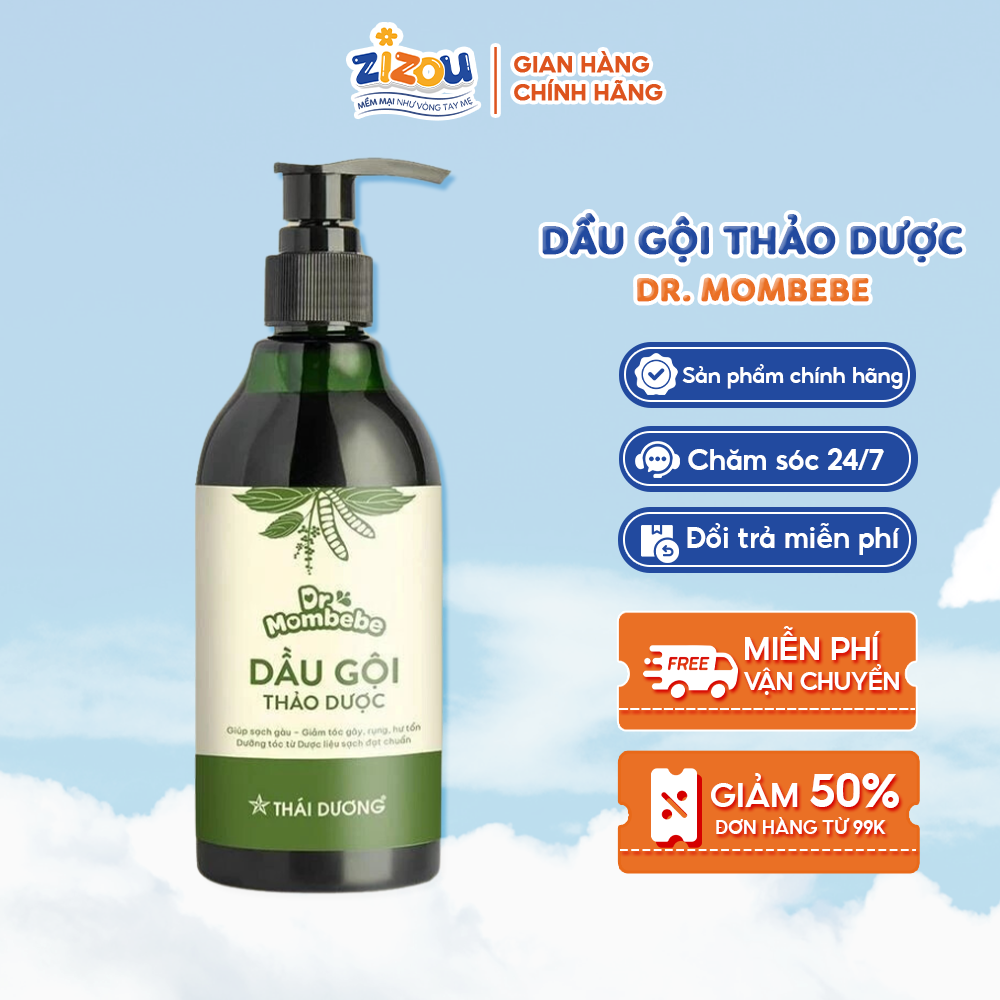 Dầu gội thảo dược Dr Mombebe – Giúp sạch gàu giảm ngứa giảm tóc gãy rụng hư tổn giúp mọc tóc dưỡng t