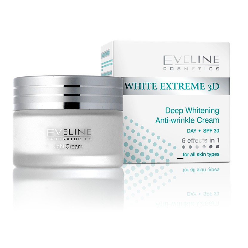 Kem Dưỡng Trắng Da Ngày Eveline White Extreme 3D 50Ml