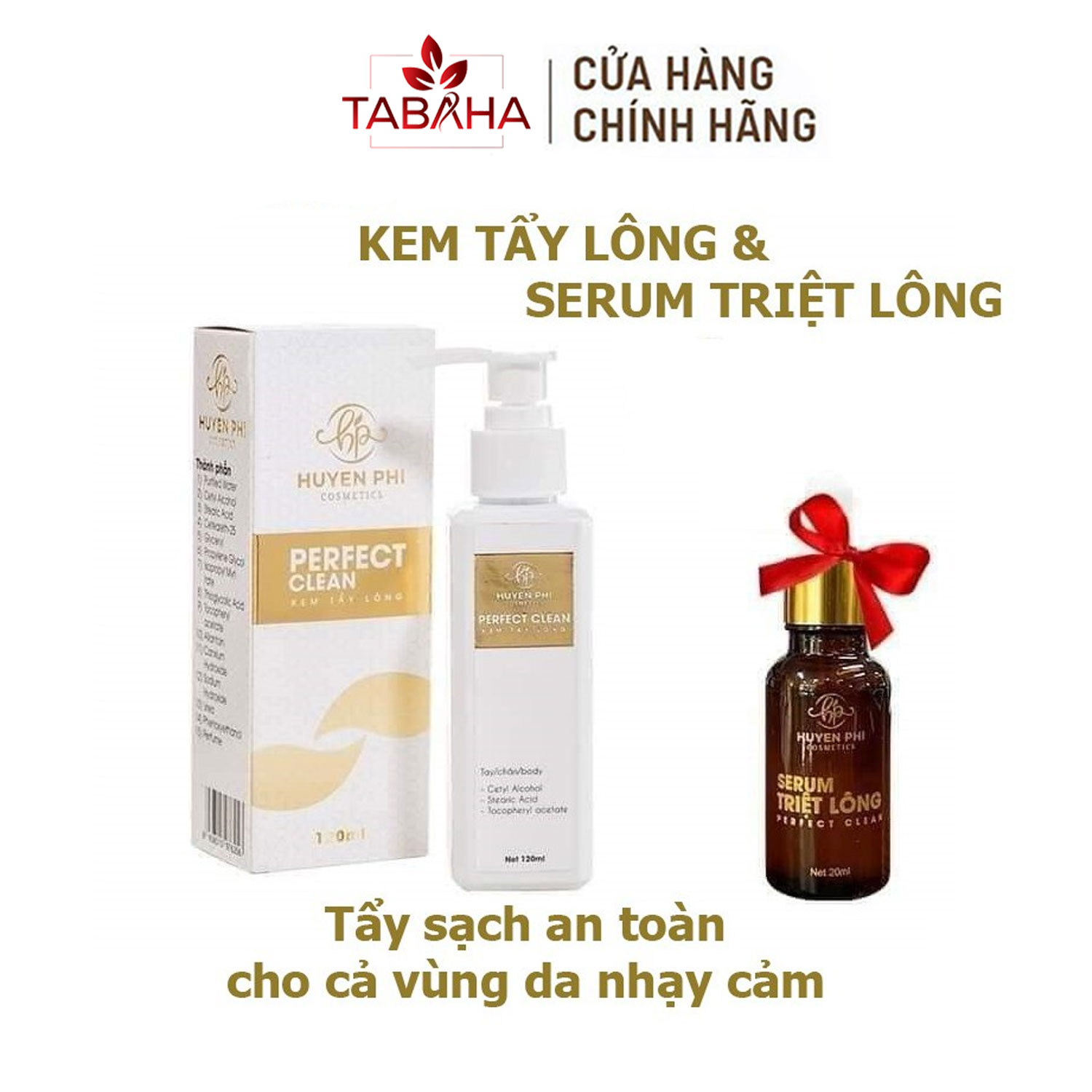 [Hcm]Combo Kem Tẩy Lông Huyền Phi Và Serum Triệt Lông Giúp Tẩy Sạch Các Loại Lông