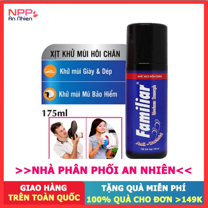 Xịt Khử Mùi Hôi Chân & Nón Bảo Hiểm Familiar 175Ml - Npp An Nhiên