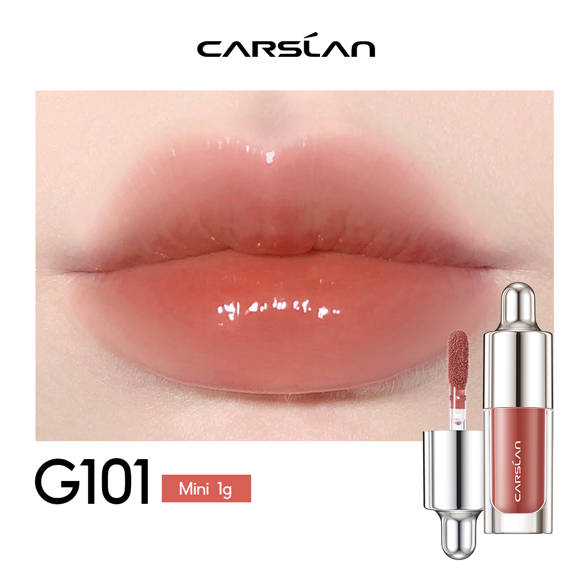 Carslan Tinted Lip huyết thanh Son bóng dưỡng ẩm mini 1g