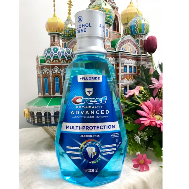 [Hcm]Nước Súc Miệng Crest Pro - Health Advanced Multi Protection Alcohol Free 1L