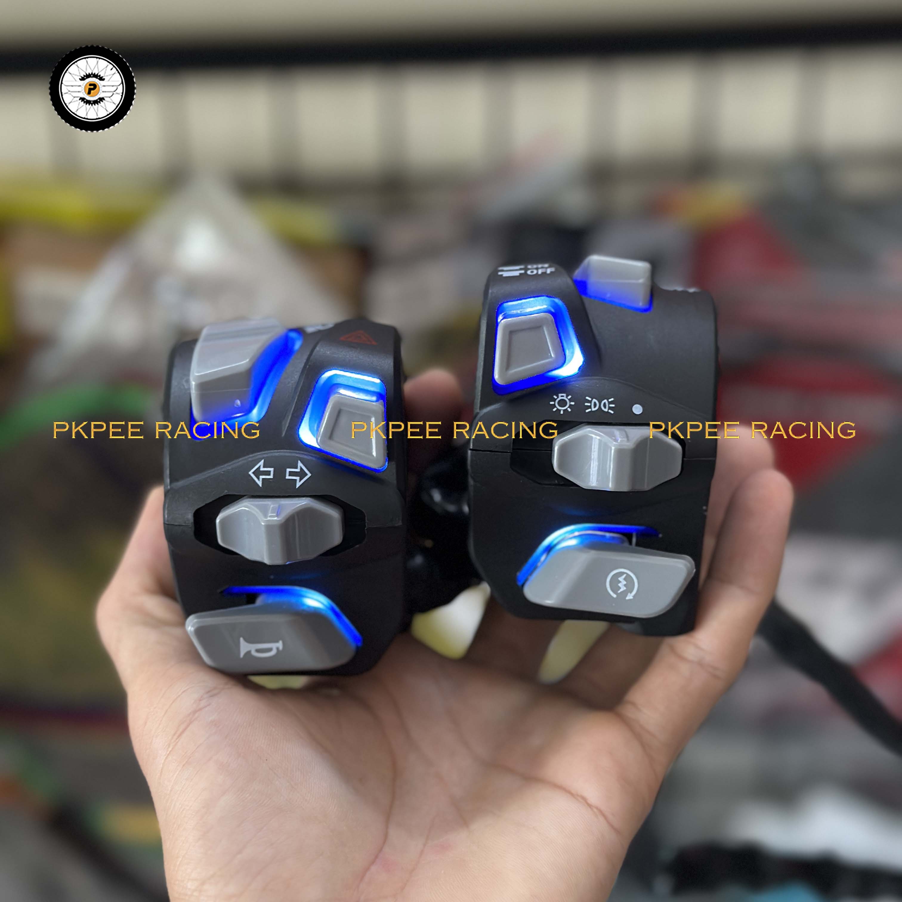Cùm Công Tắc Led Light Master Full Chức Năng Cho Sonic Satria Raider Exciter 150 155 Winner X Vario 