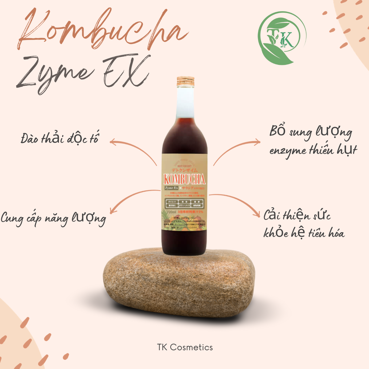 Nước Uống Detox Kombucha Zyme EX Nhật Bản Thanh Lọc Cơ Thể Tốt Cho Sức Khỏe