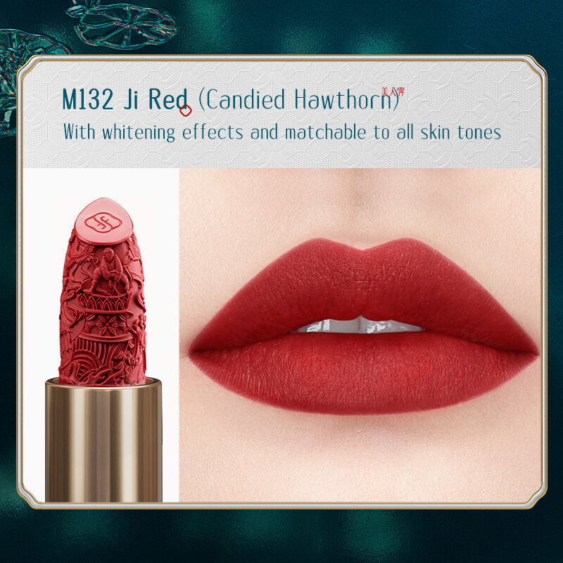Florasis ( Hoa Tây Tử) Son Blooming Rouge Porcelain – Chất nhung nhẹ tênh lì mềm mịn bền màu lâu trô
