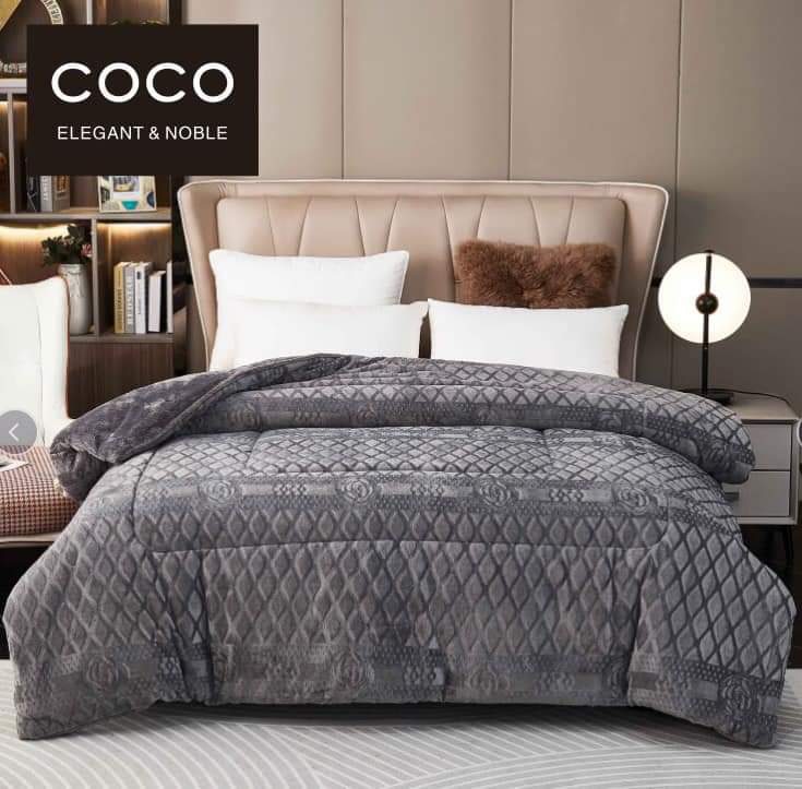 Chăn Nỉ Lông Cừu COCO Siêu Ấm [Chính Hãng] Mền COCO Dày Mịn Kèm Túi Xách Kích Thước 2mx2m3 Nặng 4kg 