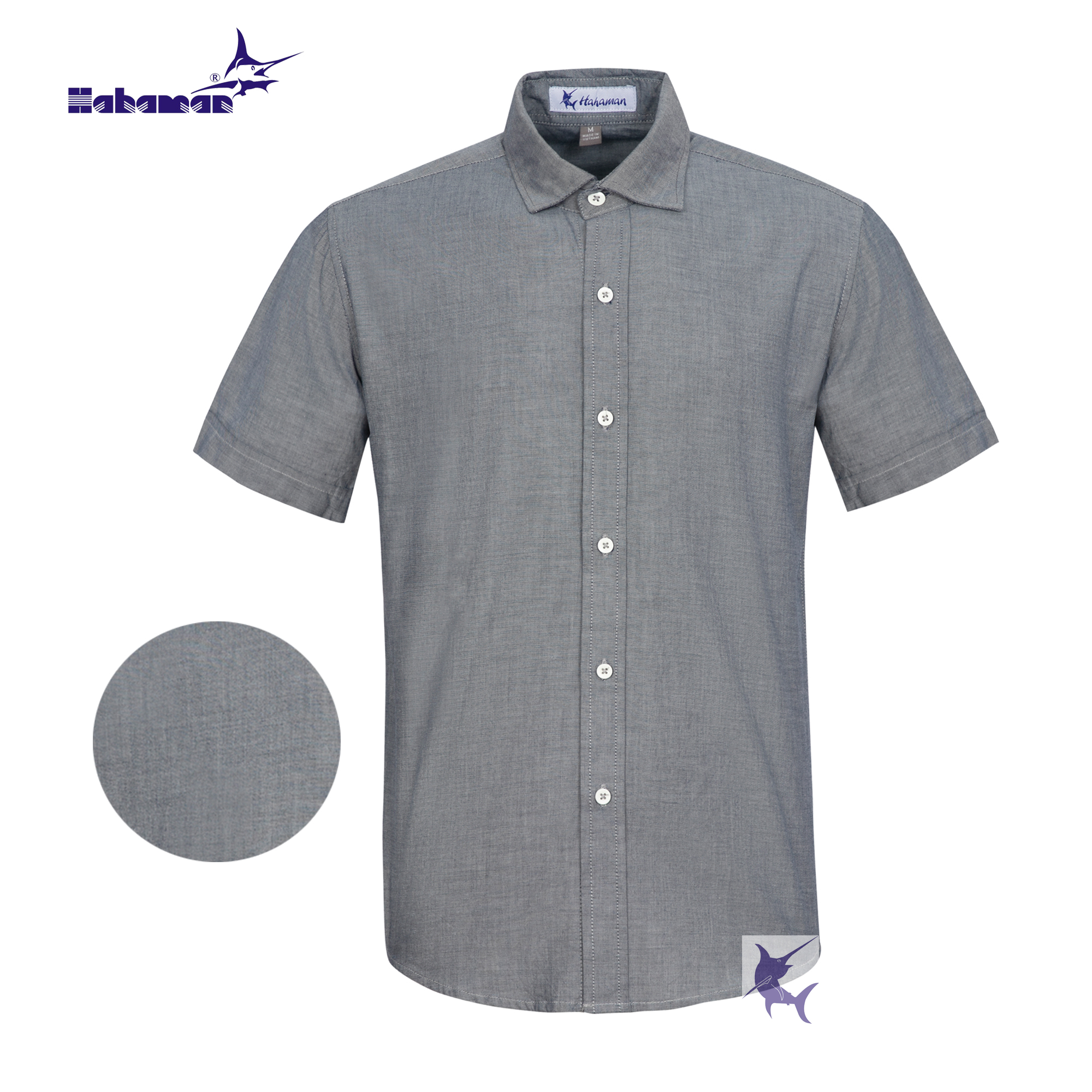 Áo sơ mi nam jean HAHAMAN cao cấp SMJ03001