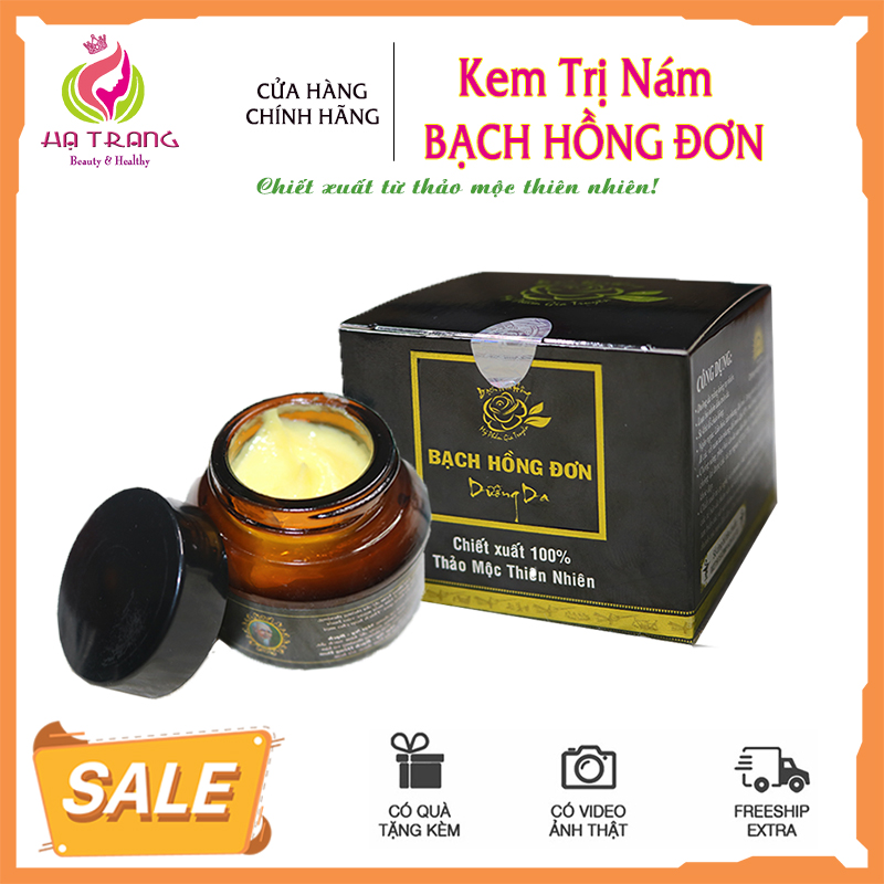 [Hàng Chính Hãng]Kem Trị Námtàn Nhang Chống Lão Hóa Xóa Nhăn Trắng Hồng Tự Nhiên - Bạch Hồng Đơn ( Hộp 30Gram) - Ht Cosmetics