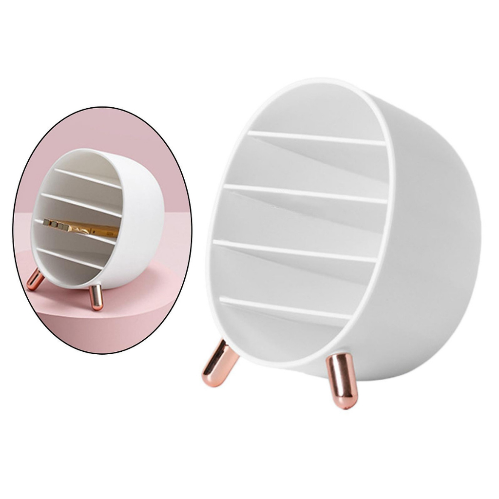 Hộp đựng mỹ phẩm mini chia ngăn Hộp đựng son môi Hộp đựng đồ trang điểm mini để bàn có giá đỡ