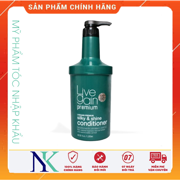 [Hcm]Dầu Xã Dưỡng Màu Nước Hoa Livegain Premium Silky & Shine 1200Ml