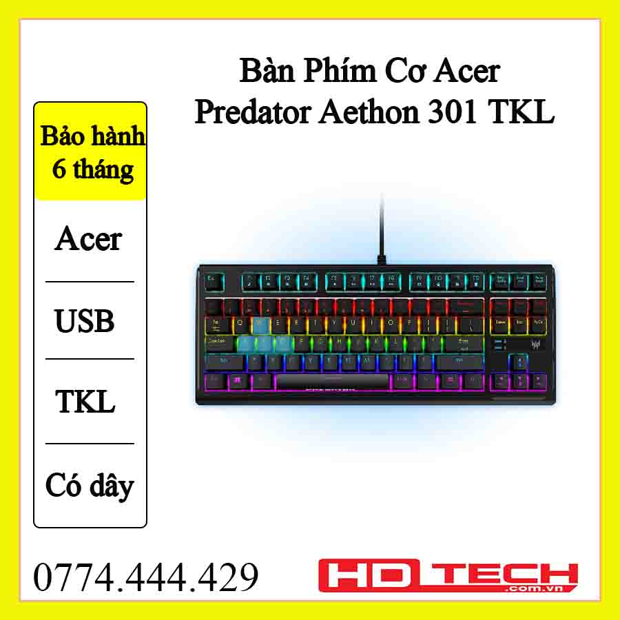 Bàn Phím Cơ Acer Predator Aethon 301 TKL