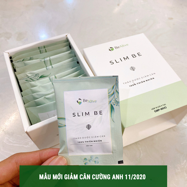 Trà Giảm Cân Slim Be - Be Alive - Cường Anh Mẫu Mới ( Hộp 30 Viên) - Kèm thẻ Bảo Hành