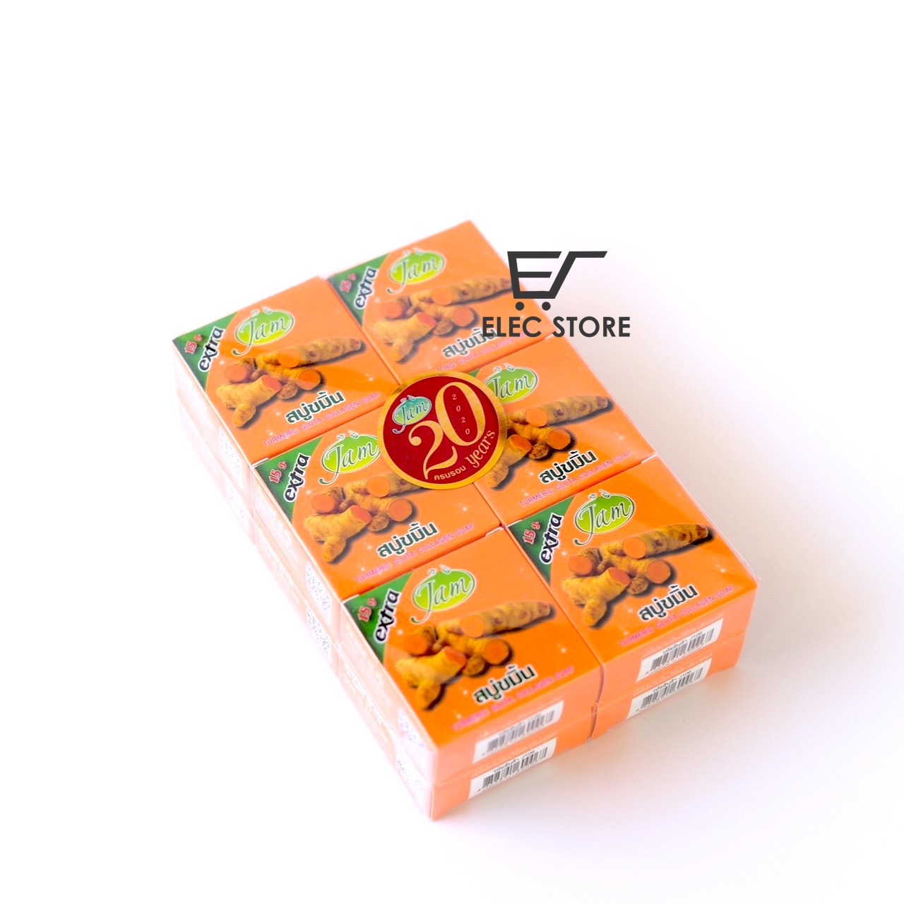 Bộ 12 Bánh Xà Bông Nghệ Thái Lan Mỗi Bánh 60G