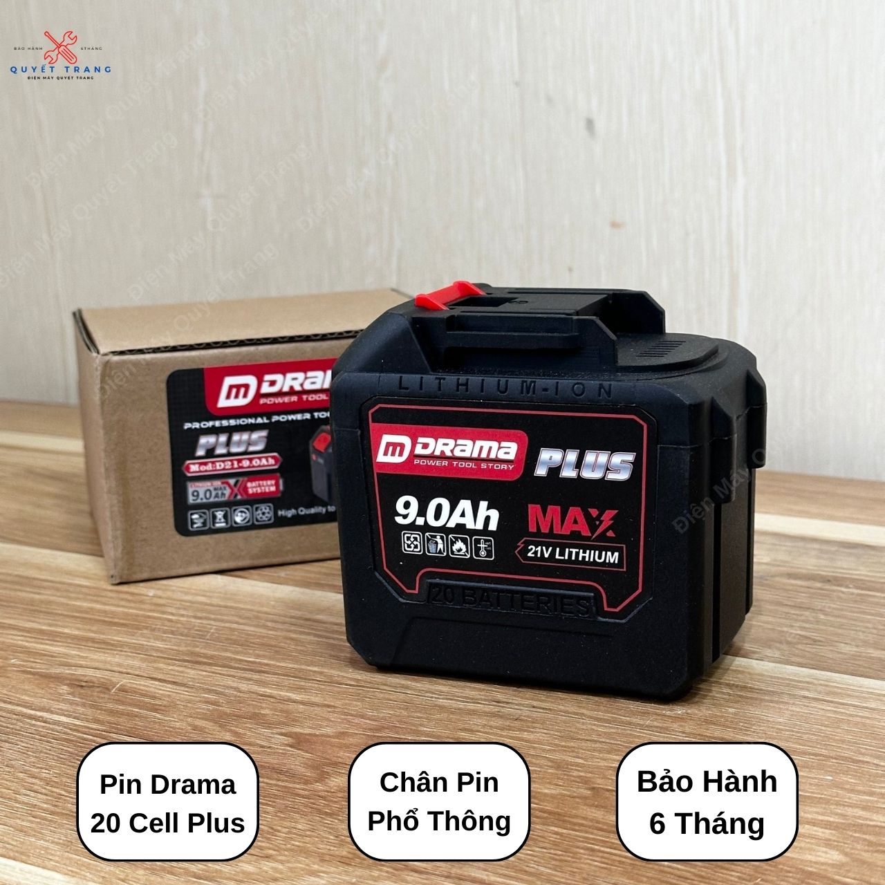 Pin 20 Cell Drama Plus  Chân Pin Phổ Thông M21  Dành Cho Máy Mài Pin Máy Khoan Bê Tông Pin