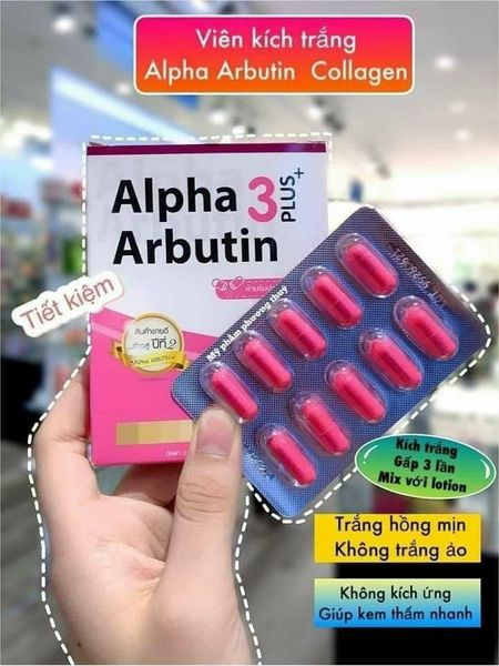 Vỉ 10 Viên Kích Trắng Alphal Thái Lan