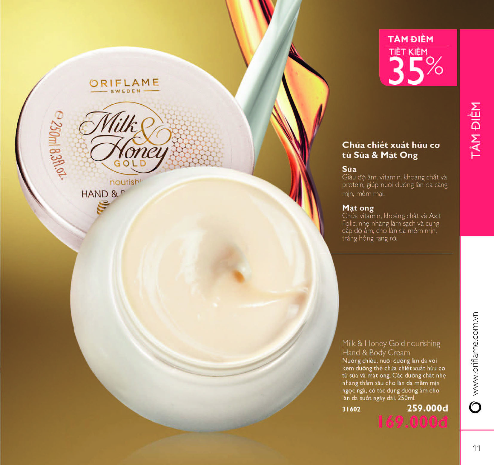 31602 Oriflame – Kem Dưỡng Thể Sữa Và Mật Ong