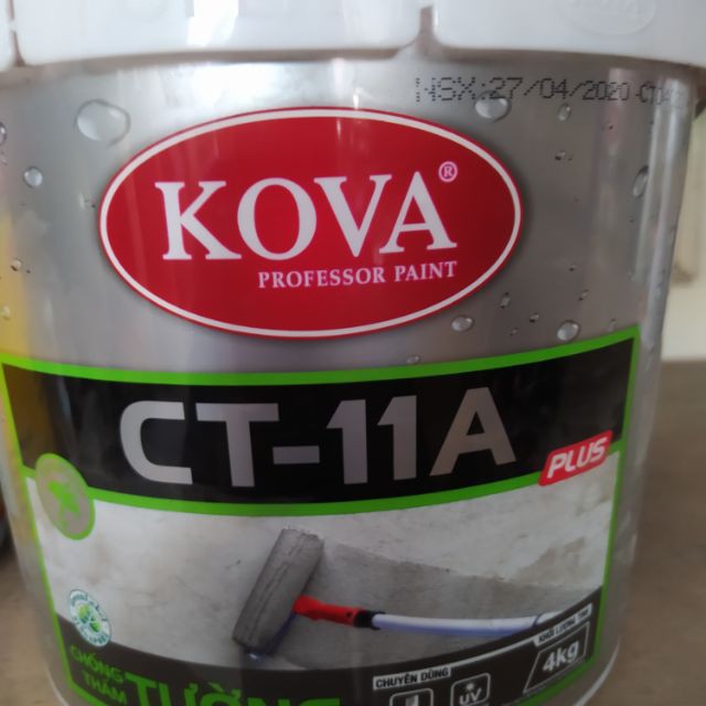 Sơn chống thấm tường Kova CT-11A plus 1kg dùng cho tường đứng vữa xi măng