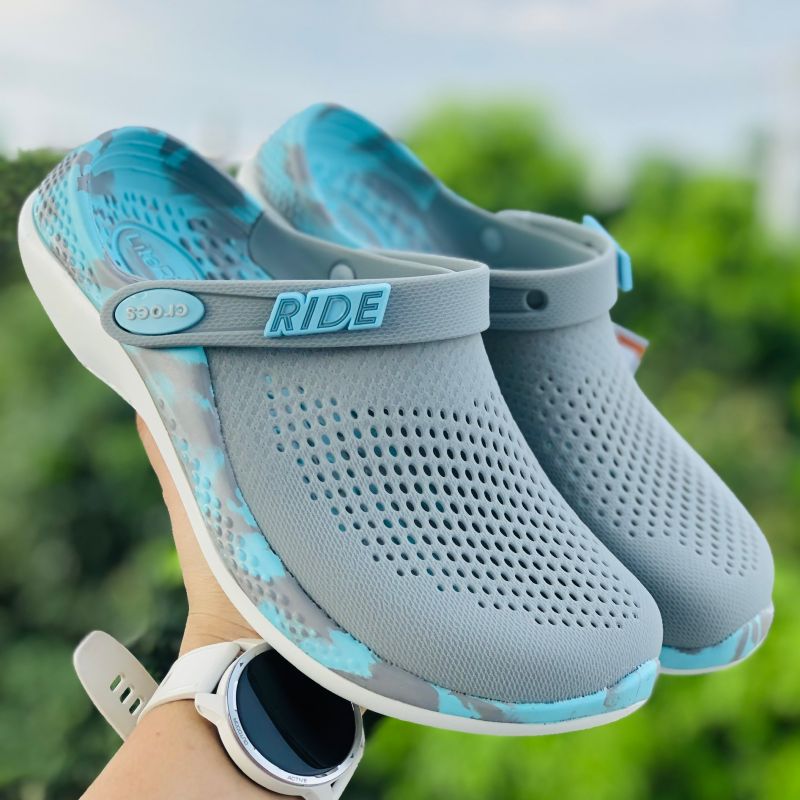 Dép có quai hậu Cross Literide 360 TẶNG VỚ Cao Cấp giày sục sandal Cross quai ngang bít đầu nam nữ c