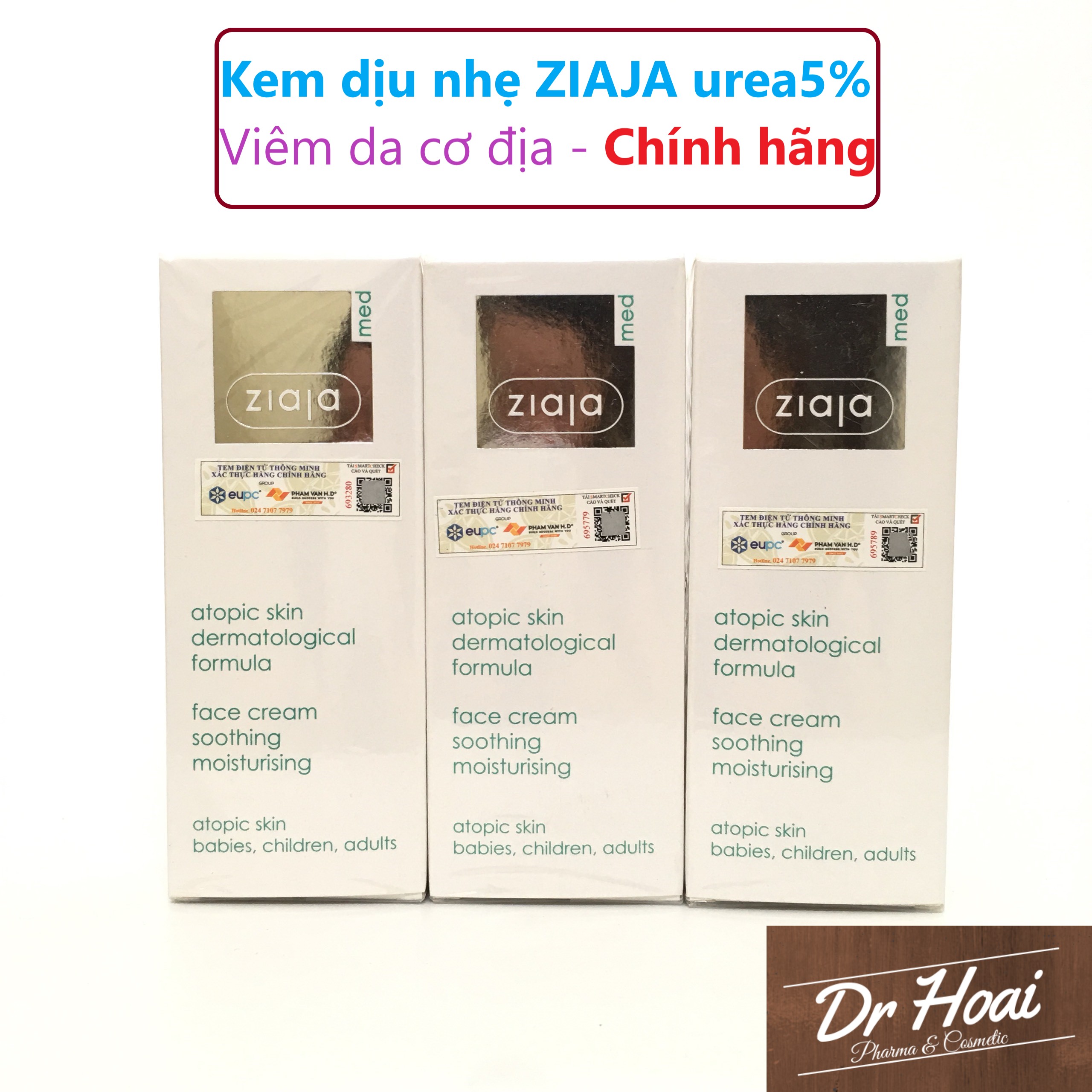 Kem Dưỡng Ẩm Dịu Nhẹ Ziaja Atopic Skin Ure 5% - Vda Cđịa 50Ml