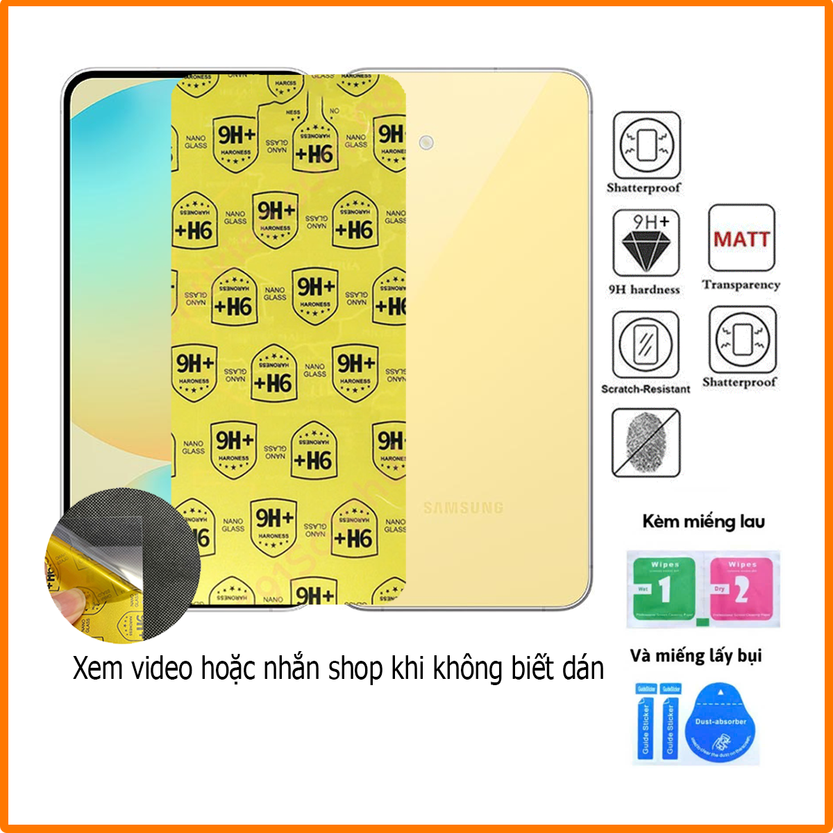 Kính Cường Lực dẻo điện thoại samsung M02/M02S/M12/M20/M21/M21S/M30/M31/M31 PRIME/M32/M51/M52 miếng 