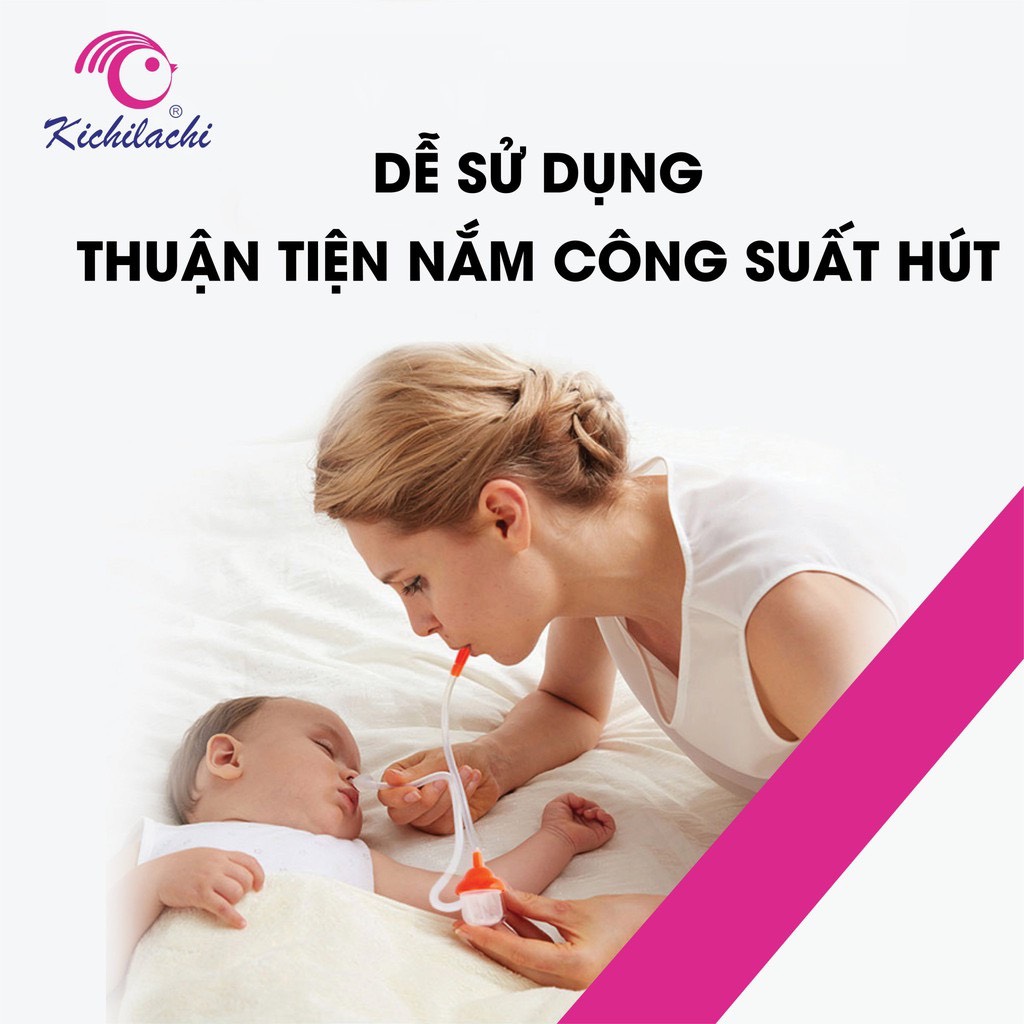 Dụng Cụ Hút Mũi Xịn Cho Bé (Mẫu Mới - Tặng Móc dán tường)