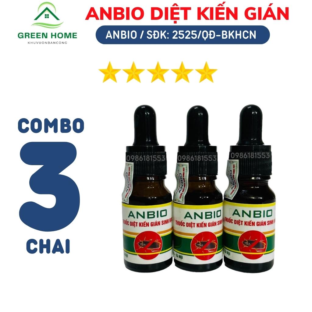 COMBO 3 Chai Thuốc Diệt Kiến Diệt Gián Sinh Học ANBIO Chính Hãng Chiết Xuất Thiên Nhiên Từ Mật Mía V