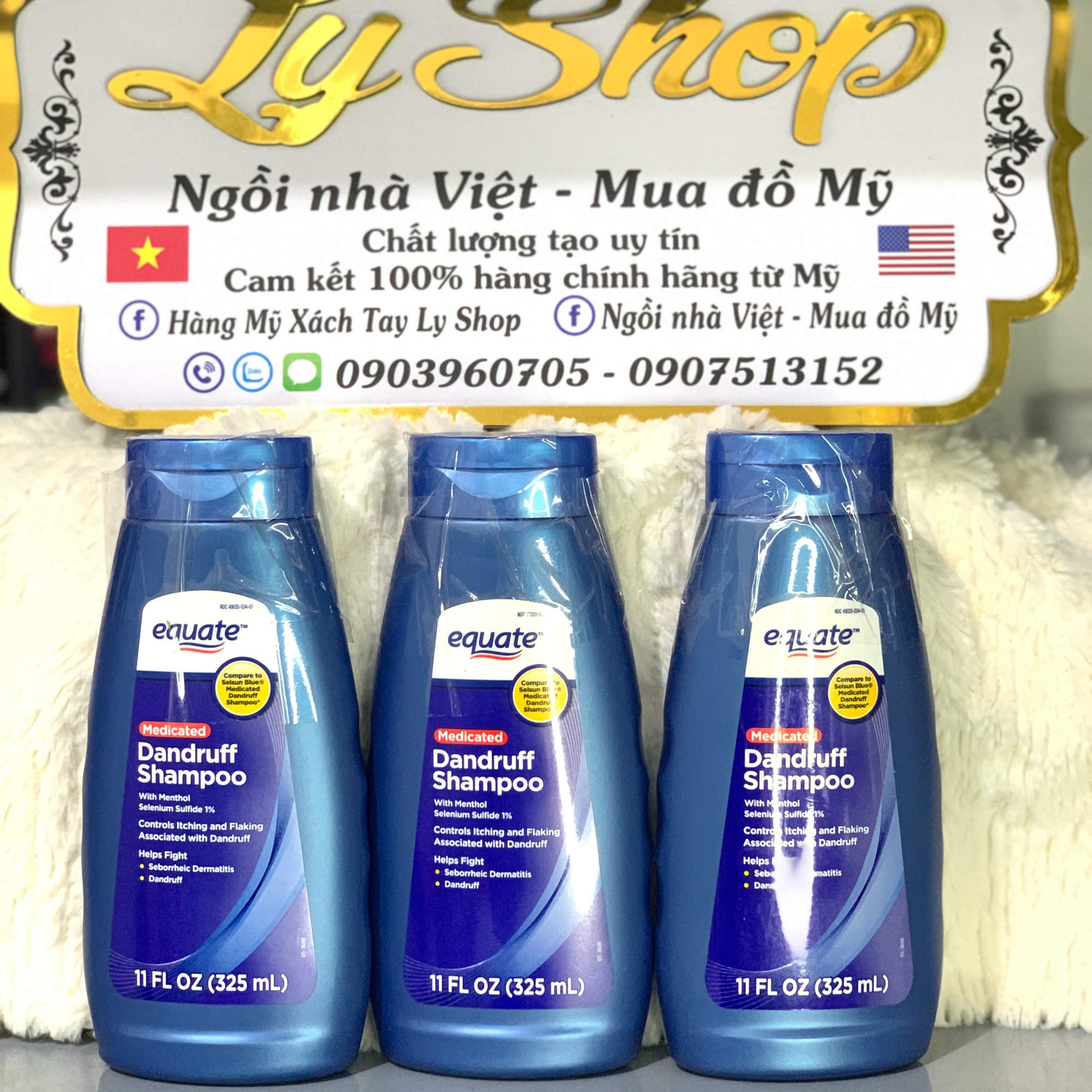 Dầu Gội Gàu Equate Dandruff Shampoo 325Ml