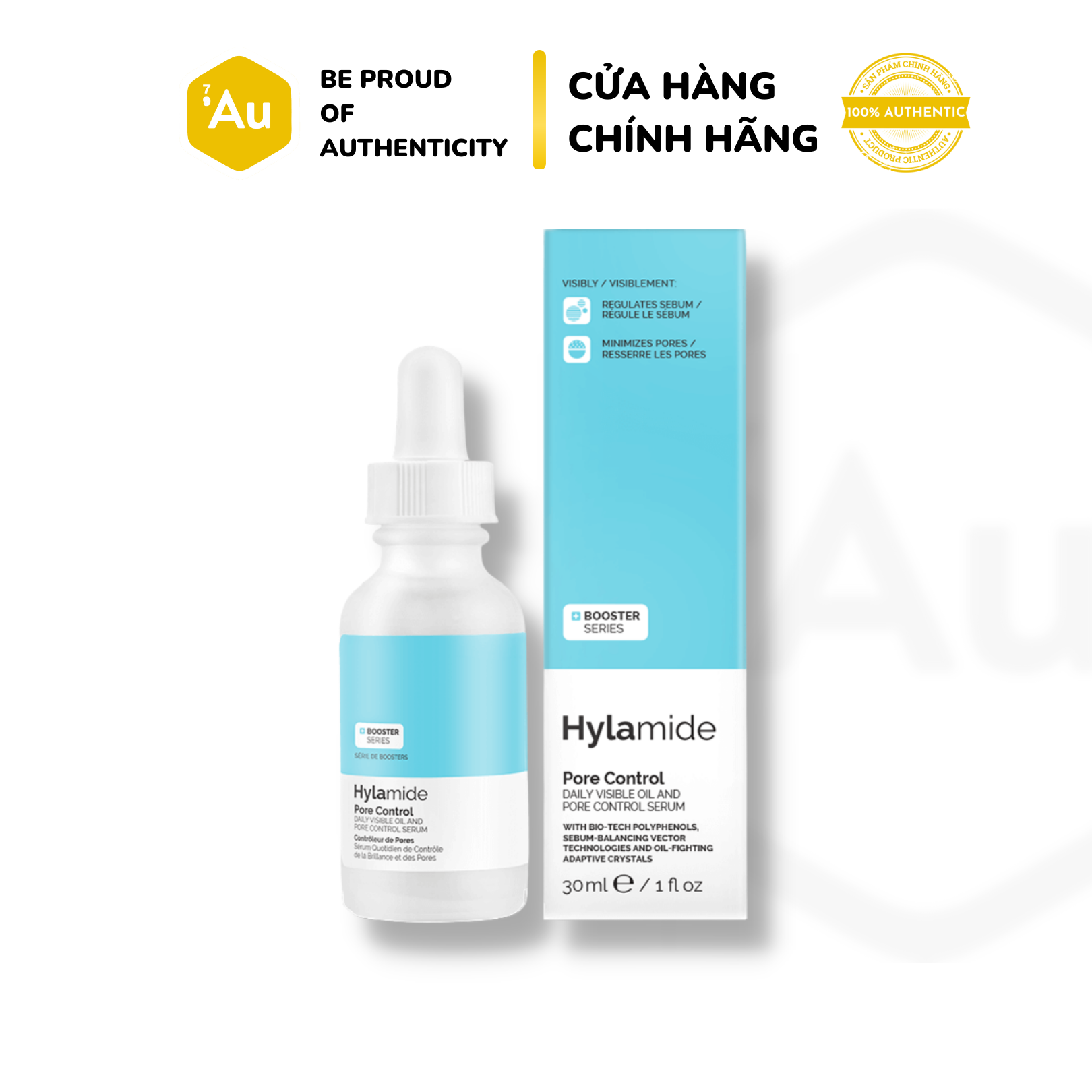 Hylamide | Serum Hỗ Trợ Kiểm Soát Vấn Đề Về Lỗ Chân Lông - Booster Pore Control 30Ml [Hàng Chính Hãng Tại Úc]