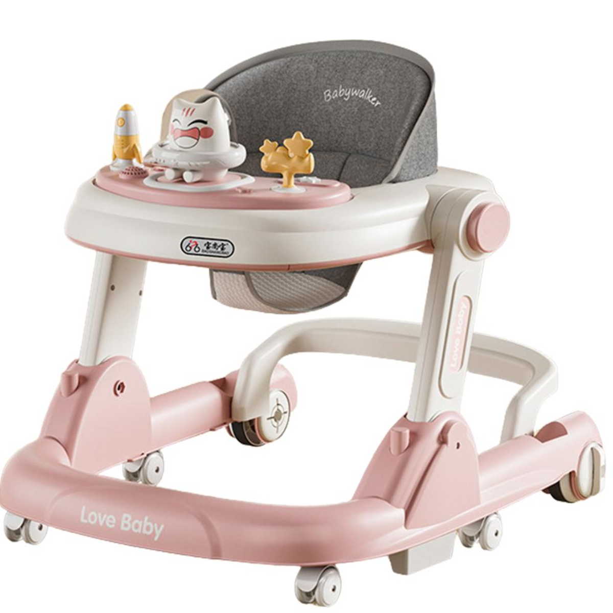Xe Tập Đi Đa Chế Độ Chống Lật Có Đèn Nhạc Gấp Gọn Tiện Dụng Cho Bé - Bibo Mart