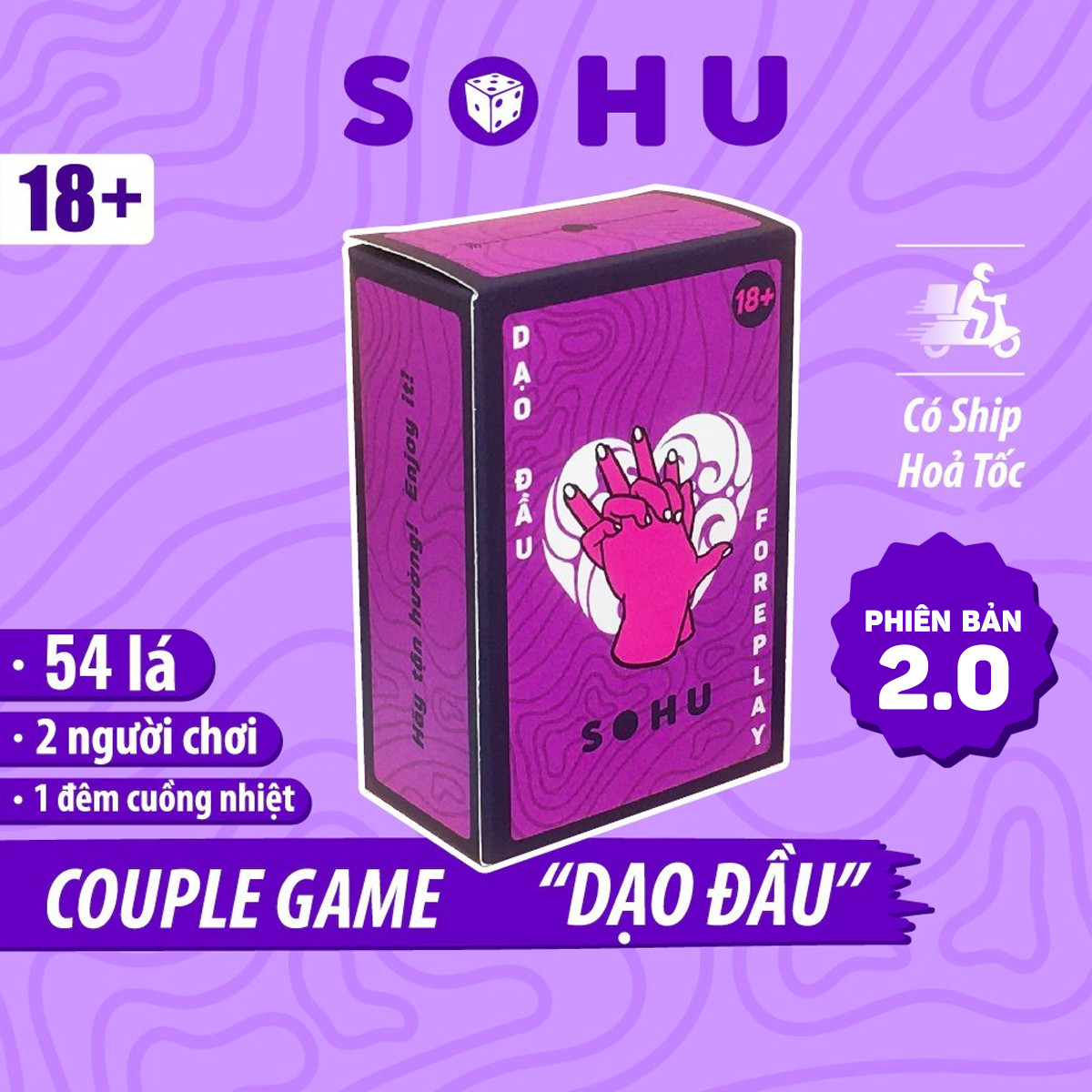 Bộ bài drinking game Dạo Đầu SOHU cho cặp đôi hẹn hò 54 lá