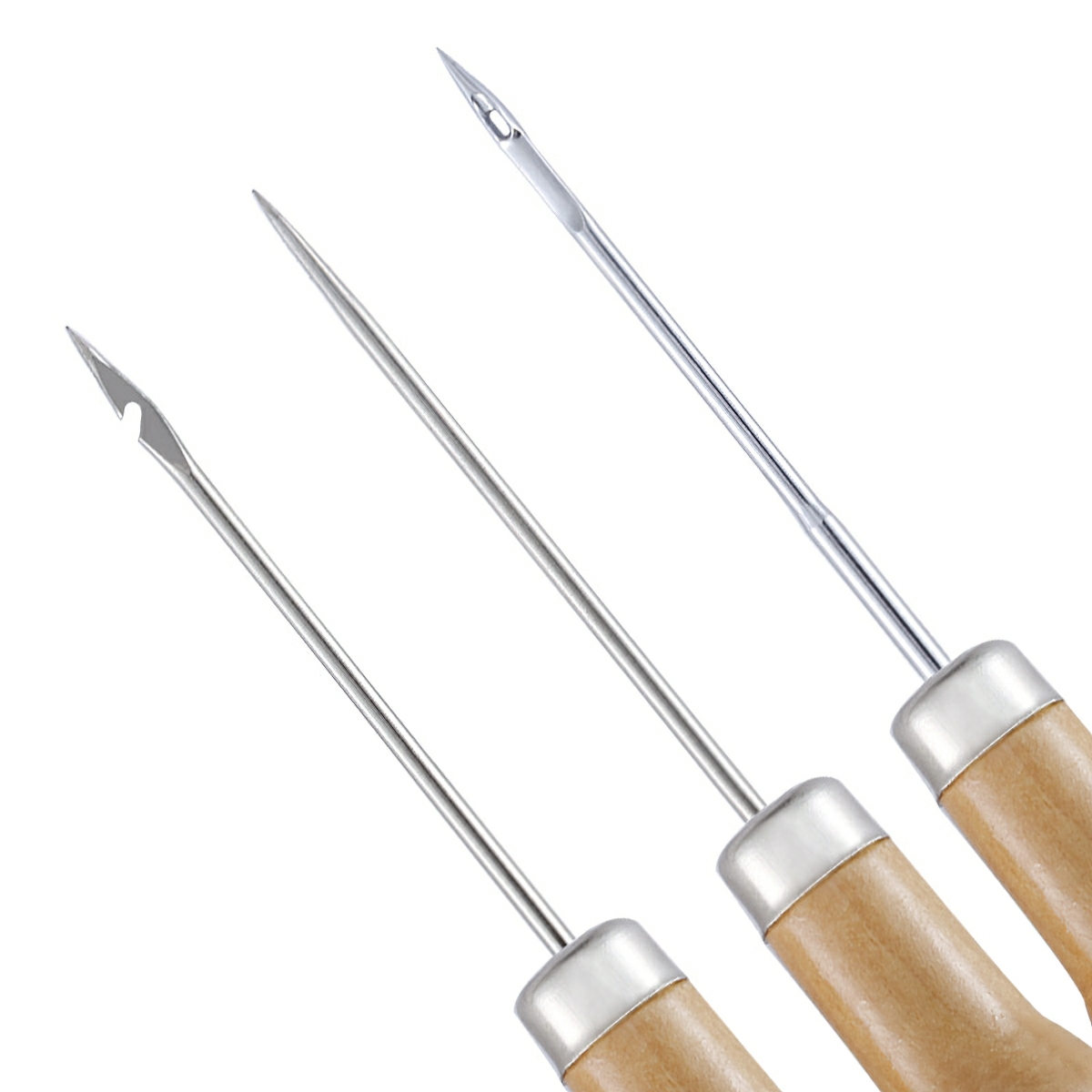 Set 3 Kim may giày Cây dùi lỗ dùi móc may sửa giày dép đồ da thủ công ALLIN