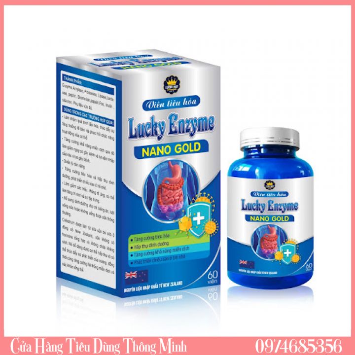 Viên Tiêu Hóa Lucky Enzyme Nano Gold Tăng Cường Tiêu Hóa Cho Bé